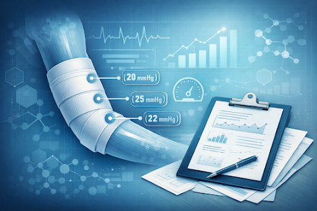 &Eacute;tude : pressions de repos sous bandages de d&eacute;congestion