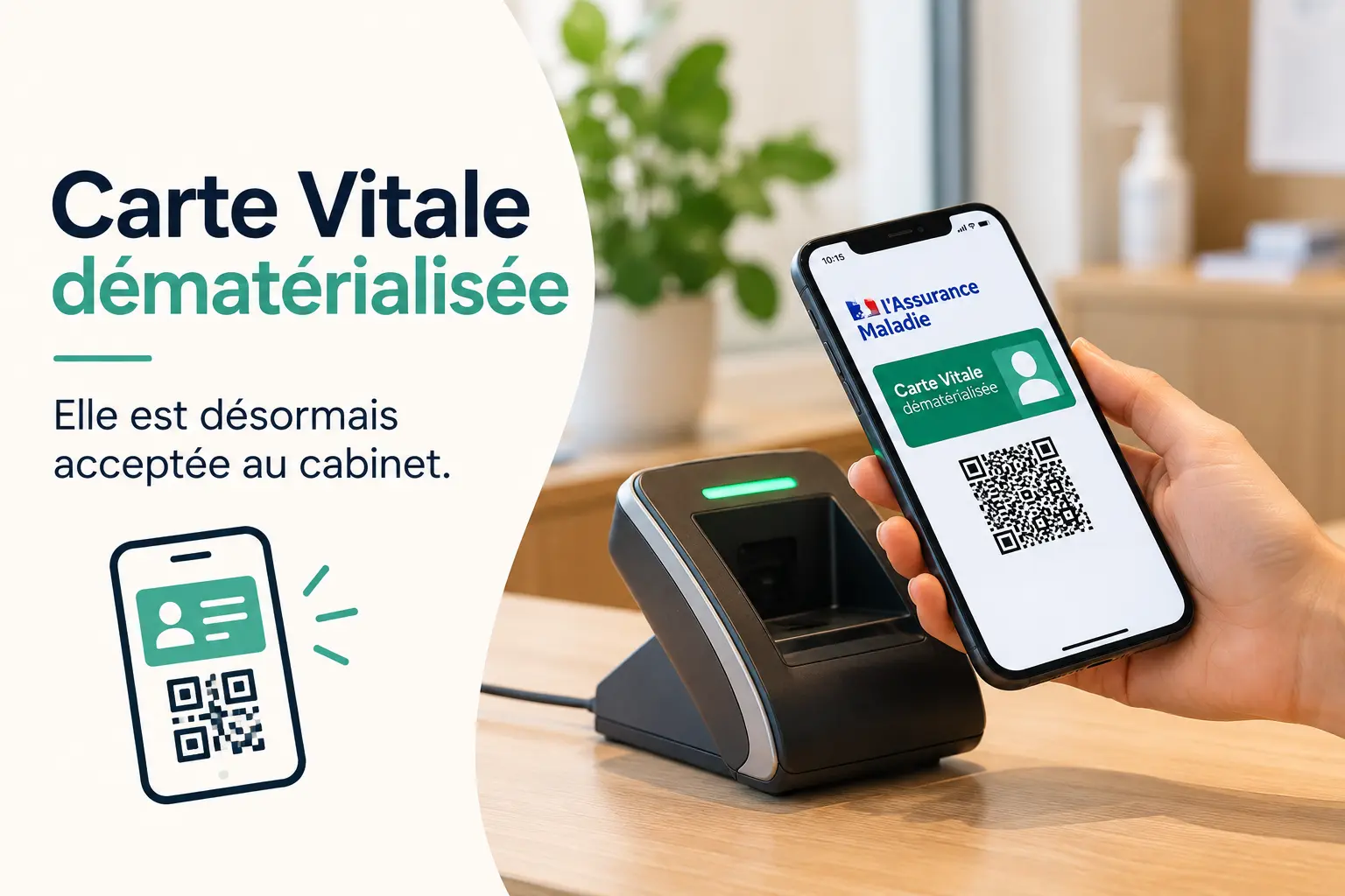 Carte Vitale d&eacute;mat&eacute;rialis&eacute;e